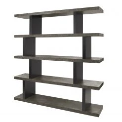 Temahome Regal Detroit - Beton Dekor / Schwarz - Höhe: 172 cm