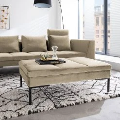 Studio Copenhagen Polsterhocker Madison Samt - Samt Shyla: Beige -Wohnzimmermöbel boutique en ligne 1000120263 190510 11292900100 MOOD GALLERYIMAGES P000000001000120263 mood