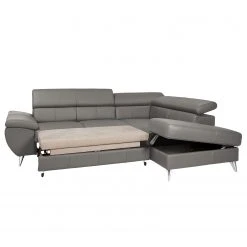 Loftscape Ecksofa Hodge Echtleder - Fango - Ottomane davorstehend rechts - Schlaffunktion - Bettkasten -Wohnzimmermöbel boutique en ligne 1000120337 190412 09202300018 GALLERYIMAGES P000000001000120337