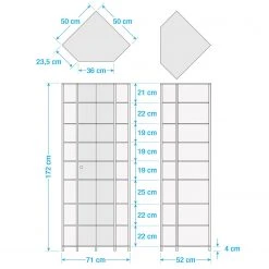 Fredriks Eckvitrine Amalia I - Inkl. Beleuchtung - Eiche Dekor -Wohnzimmermöbel boutique en ligne 1000121923 190621 12570200069 GALLERYIMAGES P000000001000121923