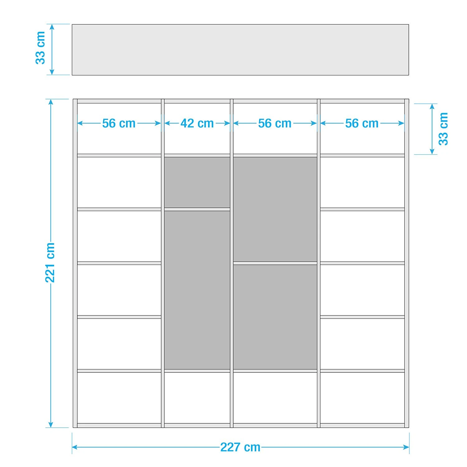 Loftscape Bücherregal Emporior IV - Weiß - Breite: 227 cm 6 Loftscape Bücherregal Emporior IV - Weiß - Breite: 227 cm – Bild 6