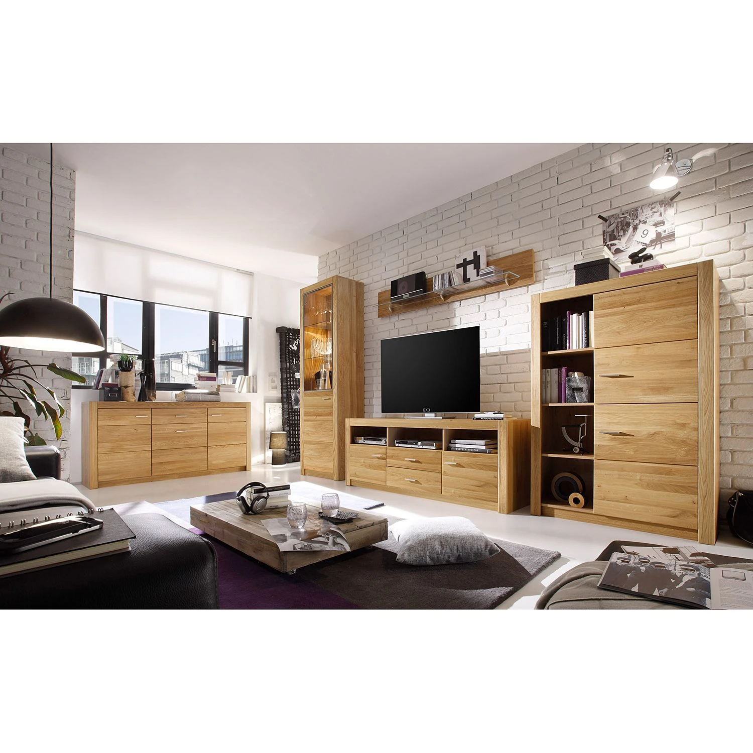 Naturoo Hochkommode Floriano - Asteiche teilmassiv 2 Naturoo Hochkommode Floriano - Asteiche teilmassiv – Bild 2