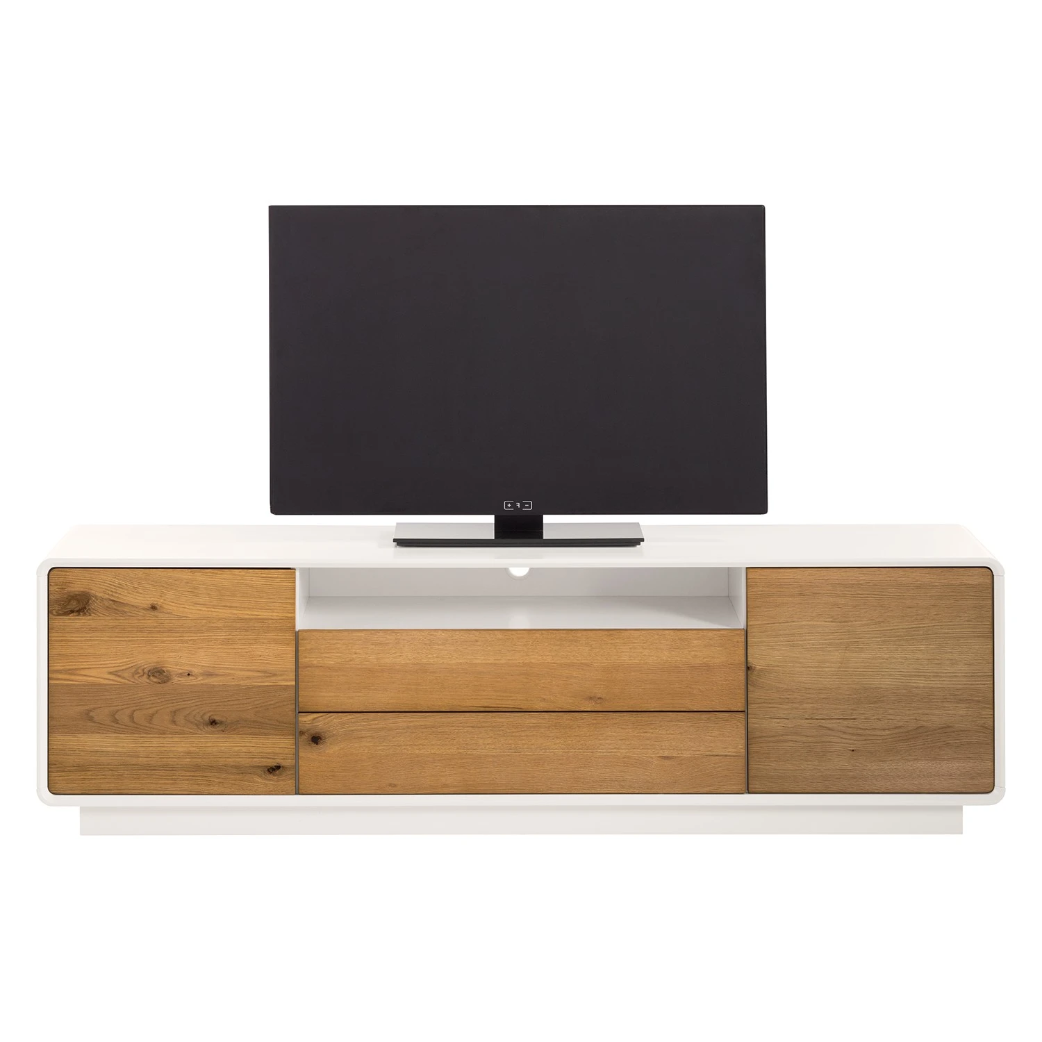 Mørteens TV-Lowboard Boge II - Asteiche / Matt Weiß 3 Mørteens TV-Lowboard Boge II - Asteiche / Matt Weiß – Bild 3