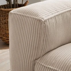 Ars Natura 3-Sitzer Sofa LORALAI - Cordstoff Lola: Creme -Wohnzimmermöbel boutique en ligne 1000123336 180928 15255709 GALLERYIMAGES P000000001000123336