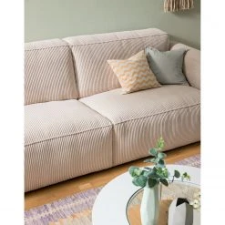 Ars Natura 3-Sitzer Sofa LORALAI - Cordstoff Lola: Creme -Wohnzimmermöbel boutique en ligne 1000123336 190425 16061400009 GALLERYIMAGES P000000001000123336