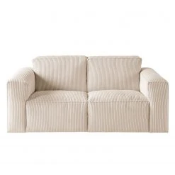 Ars Natura 2-Sitzer Sofa LORALAI - Cordstoff Lola: Creme -Wohnzimmermöbel boutique en ligne 1000123345 180716 09335475 GALLERYIMAGES P000000001000123345