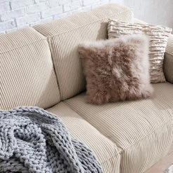 Ars Natura 2-Sitzer Sofa LORALAI - Cordstoff Lola: Creme -Wohnzimmermöbel boutique en ligne 1000123345 180928 15260939 GALLERYIMAGES P000000001000123345