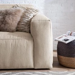 Ars Natura 2-Sitzer Sofa LORALAI - Cordstoff Lola: Creme -Wohnzimmermöbel boutique en ligne 1000123345 180928 15260940 GALLERYIMAGES P000000001000123345