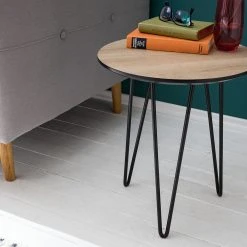 Mørteens Beistelltisch Kess l - Eiche Dekor Hellbraun / Schwarz -Wohnzimmermöbel boutique en ligne 1000125122 190315 09501500004 GALLERYIMAGES P000000001000125122