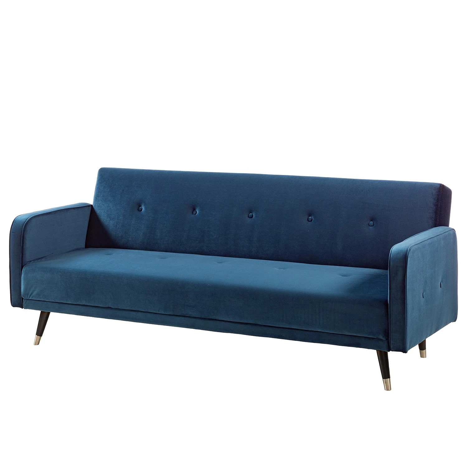 Jack & Alice Schlafsofa Daru I - Samt - Dunkelblau 1 Jack & Alice Schlafsofa Daru I - Samt - Dunkelblau