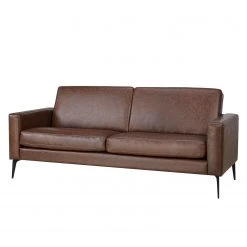Ars manufacti Sofa Crove (3-Sitzer) - Kunstleder - Braun