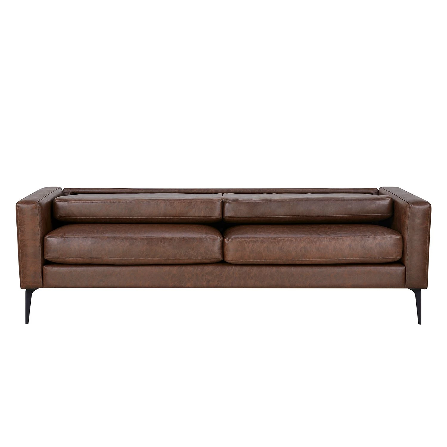 Ars manufacti Sofa Crove (3-Sitzer) - Kunstleder - Braun 6 Ars manufacti Sofa Crove (3-Sitzer) - Kunstleder - Braun – Bild 6