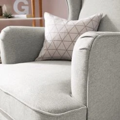 Jack & Alice Ohrensessel Limeri - Filz Blix: Hellgrau - Ohne Hocker -Wohnzimmermöbel boutique en ligne 1000127969 200513 12344700010 DETAILS P000000001000127969