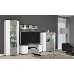 Fredriks TV-Lowboard Karlsburg - Weiß / Beton Dekor 6 Fredriks TV-Lowboard Karlsburg - Weiß / Beton Dekor -Wohnzimmermöbel boutique en ligne 1000128197 181018 10513109 MOOD GALLERYIMAGES P000000001000128197 mood