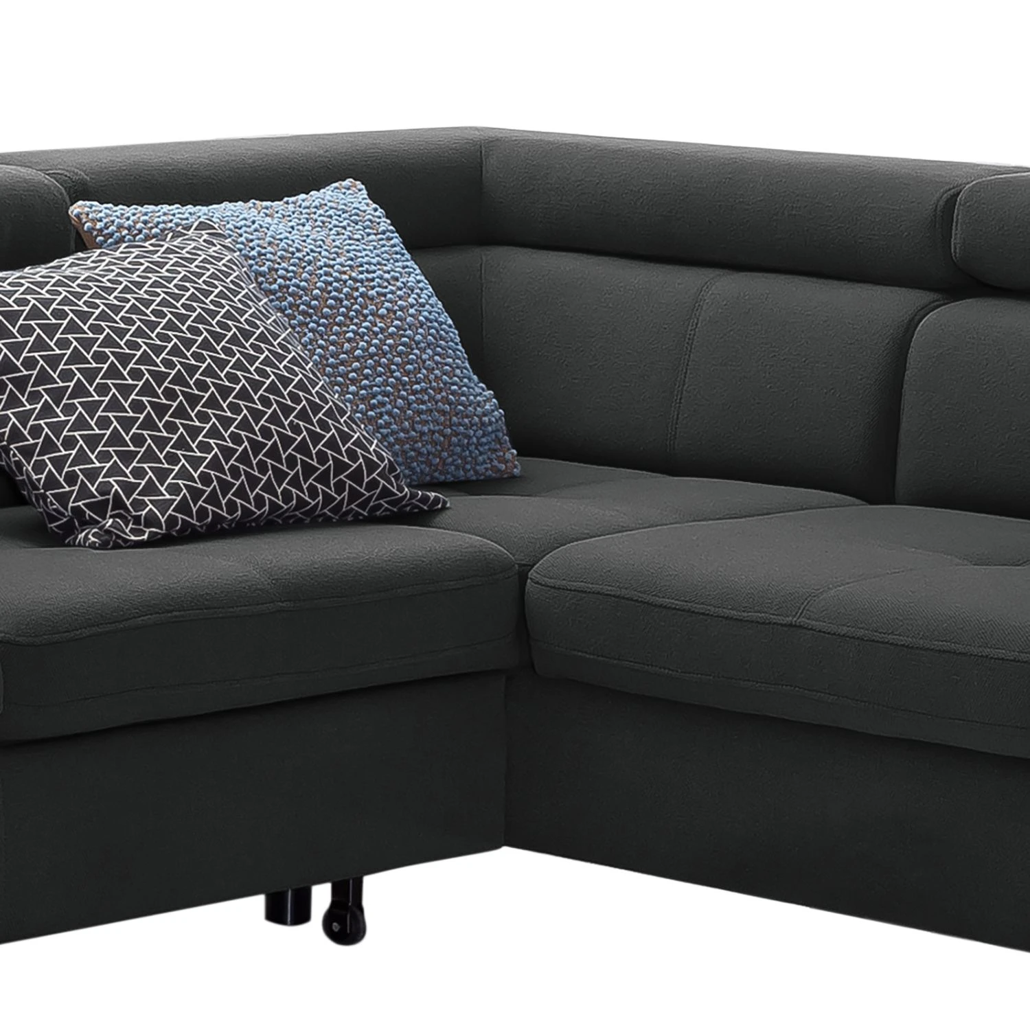 Loftscape Wohnlandschaft Rivas - Dunkelgrau - Longchair davorstehend links / Ottomane rechts - Mit Schlaffunktion 7 Loftscape Wohnlandschaft Rivas - Dunkelgrau - Longchair davorstehend links / Ottomane rechts - Mit Schlaffunktion – Bild 7