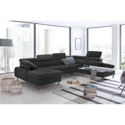 Loftscape Wohnlandschaft Rivas - Dunkelgrau - Longchair davorstehend links / Ottomane rechts - Mit Schlaffunktion 12 Loftscape Wohnlandschaft Rivas - Dunkelgrau - Longchair davorstehend links / Ottomane rechts - Mit Schlaffunktion -Wohnzimmermöbel boutique en ligne 1000128349 180809 143044326 GALLERYIMAGES P000000001000128349