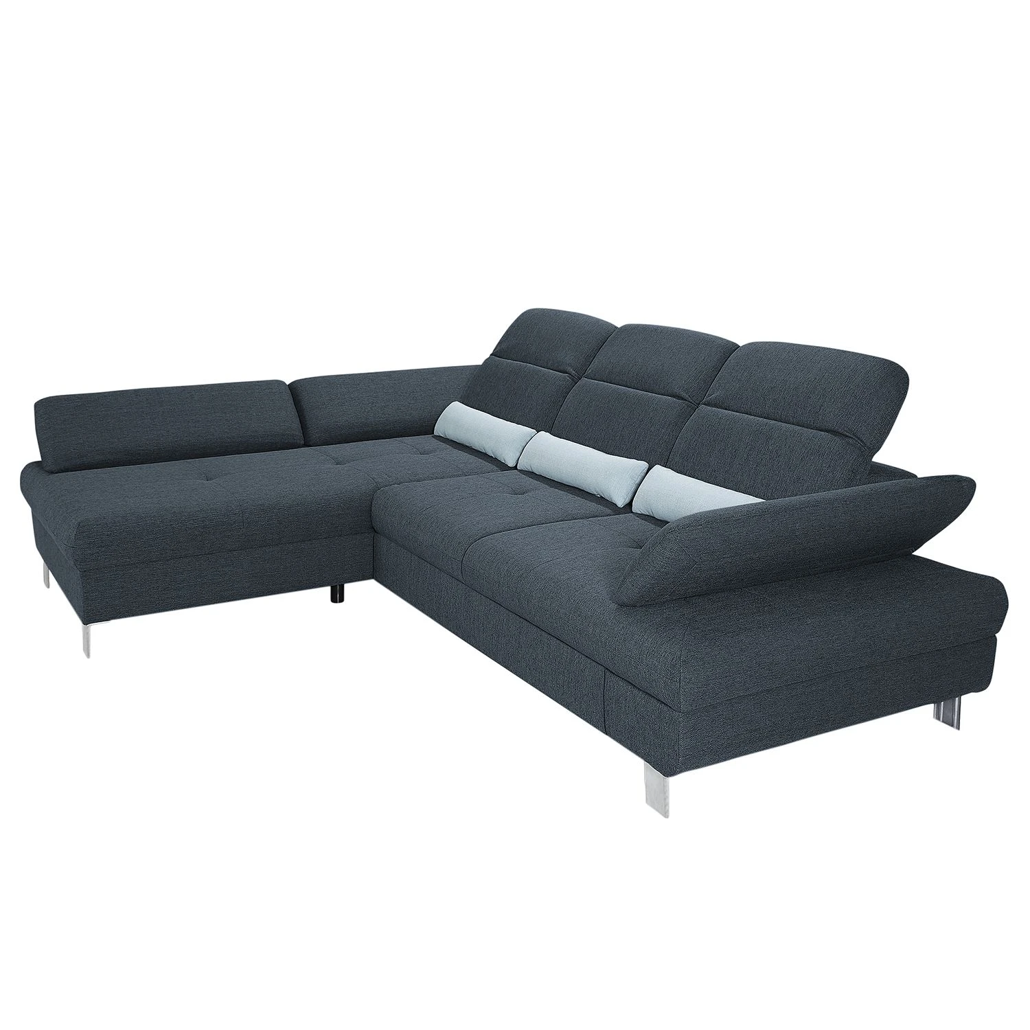 Loftscape Ecksofa Granada - Schiefergrau - Longchair davorstehend links 9 Loftscape Ecksofa Granada - Schiefergrau - Longchair davorstehend links – Bild 9