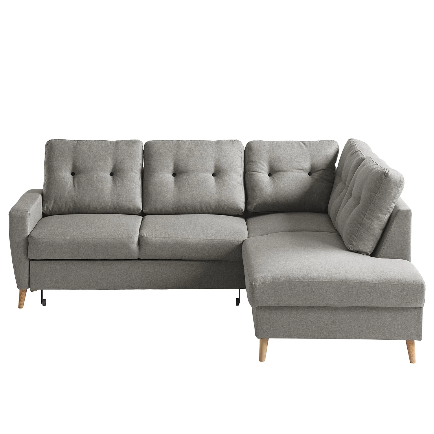 Mørteens Ecksofa Sola II - Webstoff - Grau - Ottomane davorstehend rechts - Schlaffunktion 5 Mørteens Ecksofa Sola II - Webstoff - Grau - Ottomane davorstehend rechts - Schlaffunktion – Bild 5