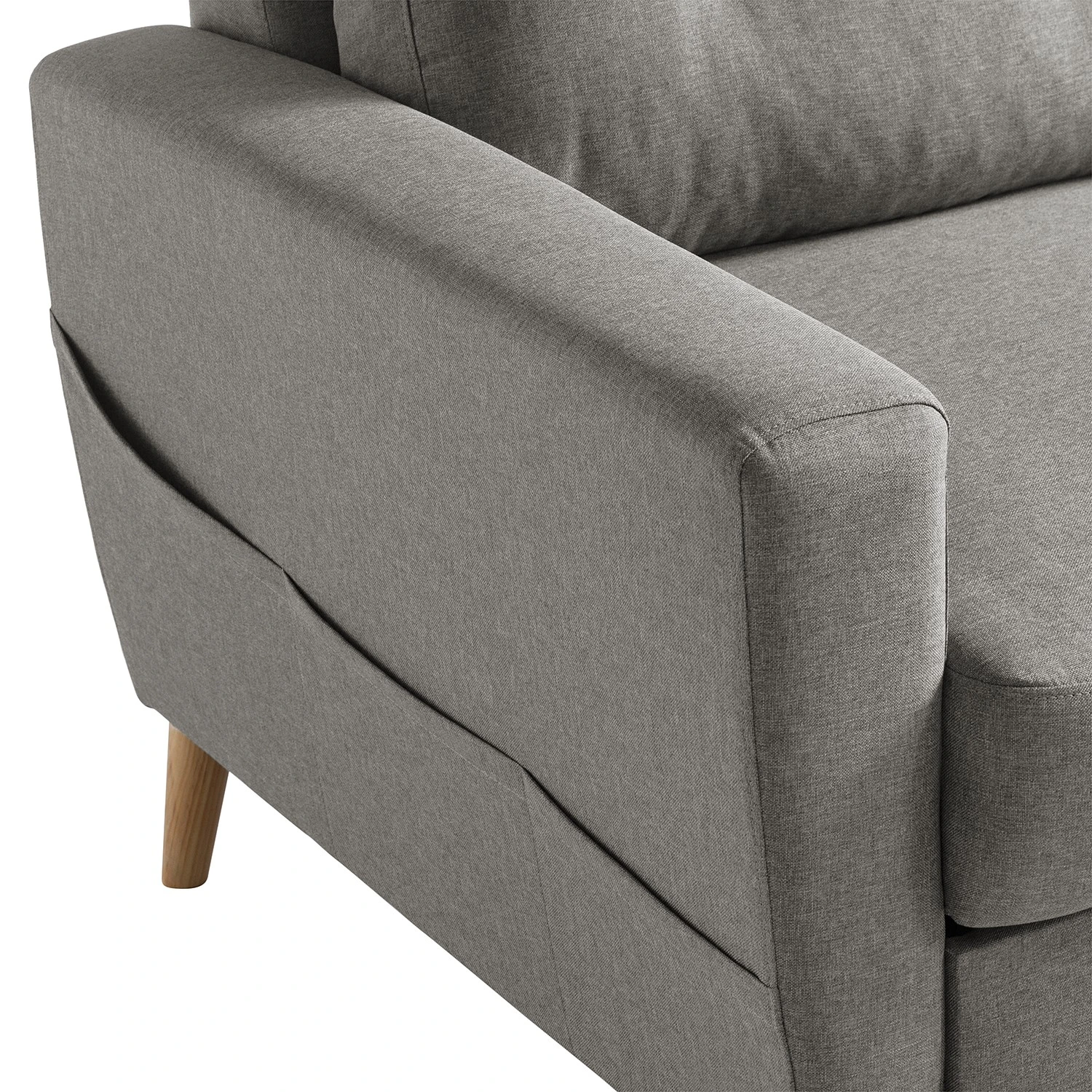 Mørteens Ecksofa Sola II - Webstoff - Grau - Ottomane davorstehend rechts - Schlaffunktion 16 Mørteens Ecksofa Sola II - Webstoff - Grau - Ottomane davorstehend rechts - Schlaffunktion – Bild 16