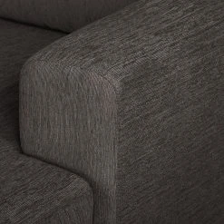 Wohnlandschaft Fiesta I - Strukturstoff - Dunkelgrau - Longchair davorstehend rechts / Ottomane links -Wohnzimmermöbel boutique en ligne 1000128868 211015 15511200580 DETAILS P000000001000128868