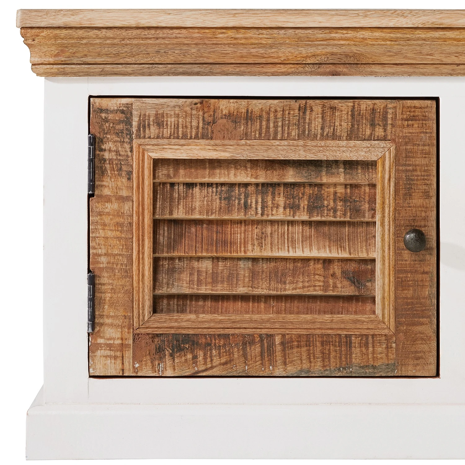 Maison Belfort TV-Lowboard Newhaven - Mango teilmassiv - Mango / Weiß 6 Maison Belfort TV-Lowboard Newhaven - Mango teilmassiv - Mango / Weiß – Bild 6