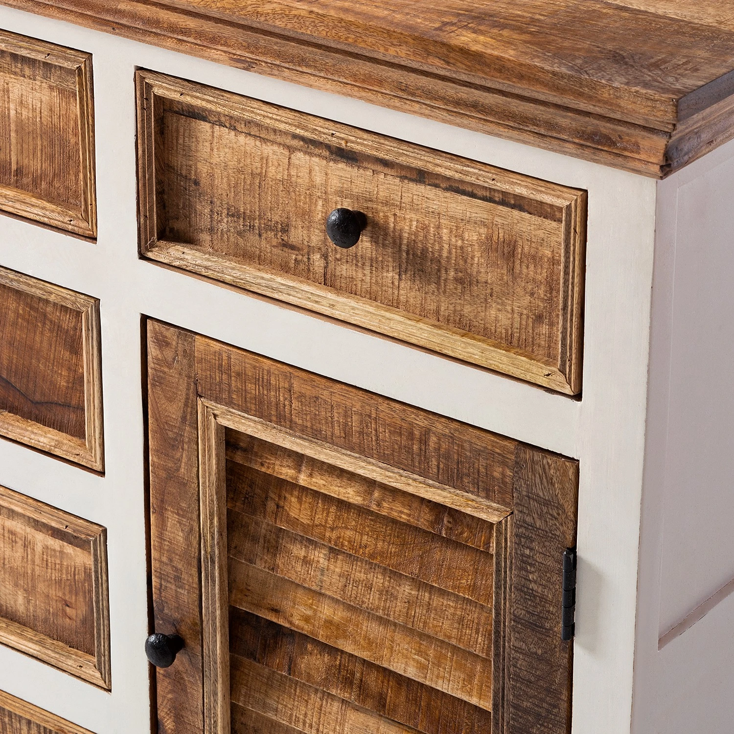 Maison Belfort Sideboard Newhaven - Mango teilmassiv - Mango / Weiß 9 Maison Belfort Sideboard Newhaven - Mango teilmassiv - Mango / Weiß – Bild 9