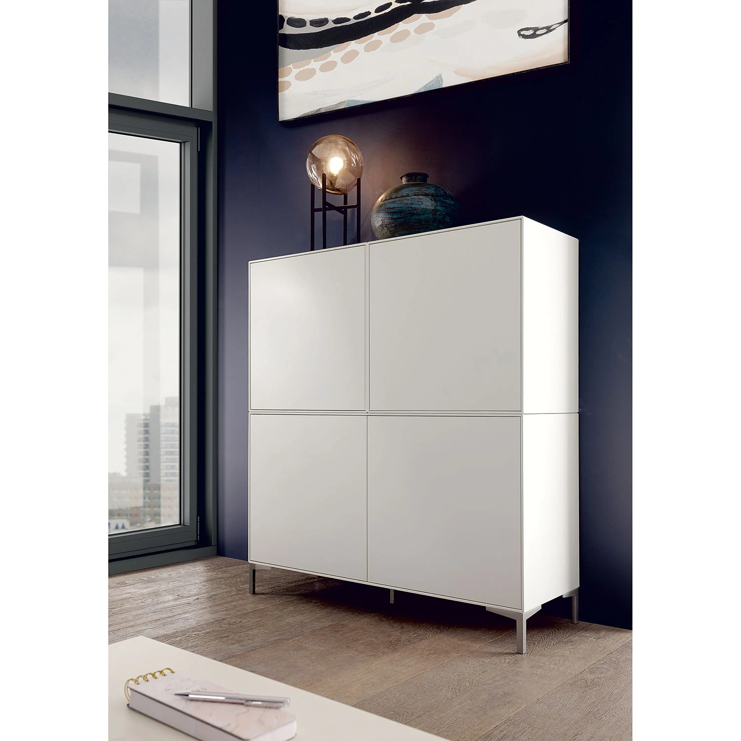 Now! by hülsta Highboard hülsta now easy - Lack Reinweiß 2 Now! by hülsta Highboard hülsta now easy - Lack Reinweiß – Bild 2