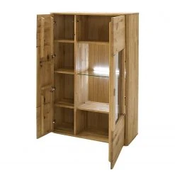 Naturoo Highboard Forge II - Eiche teilmassiv - Balkaneiche Bianco / Eiche Bianco - Glastür rechts -Wohnzimmermöbel boutique en ligne 1000133734 200811 14125301603 DETAILS P000000001000133734