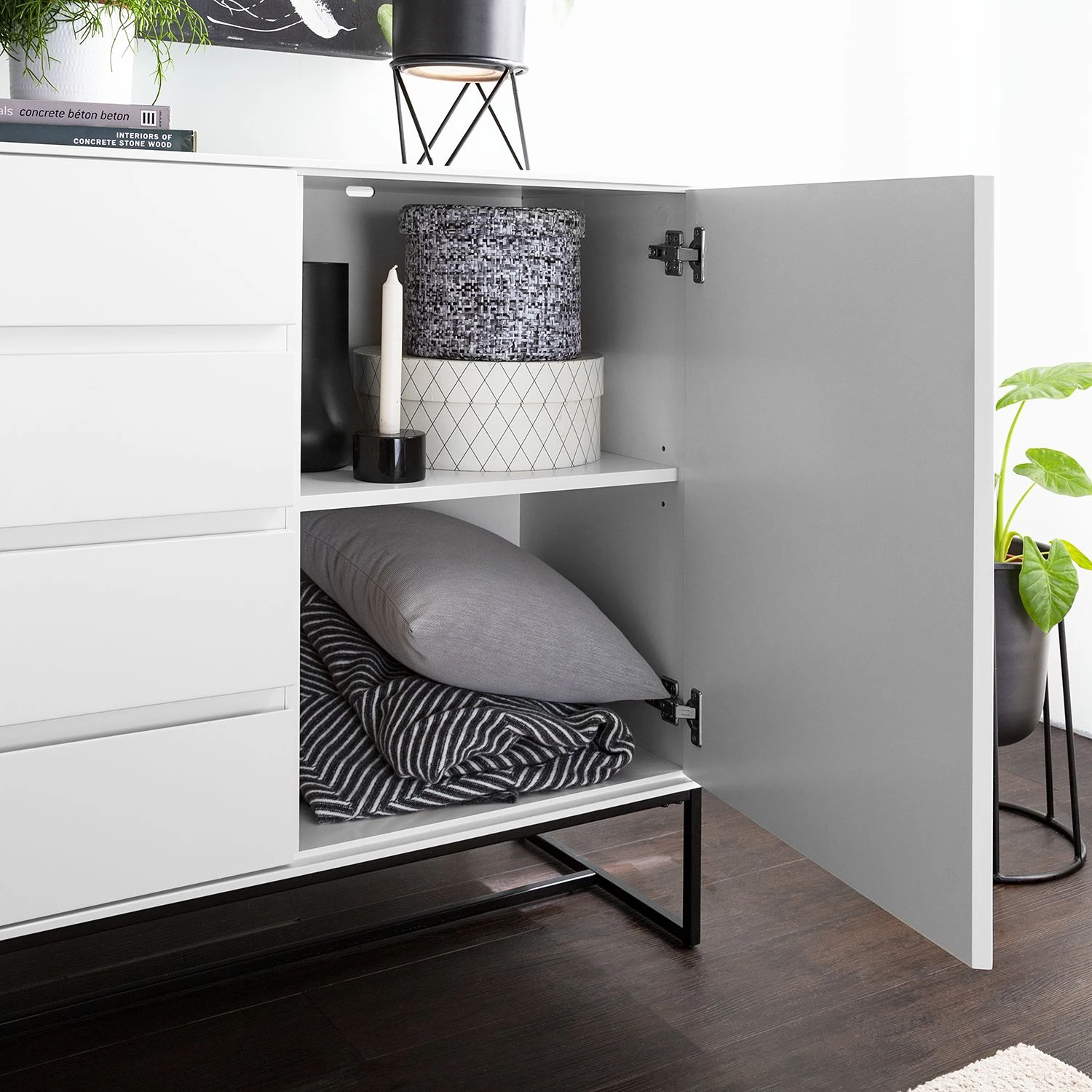 Fredriks Sideboard Zaddy II - Weiß 7 Fredriks Sideboard Zaddy II - Weiß – Bild 7