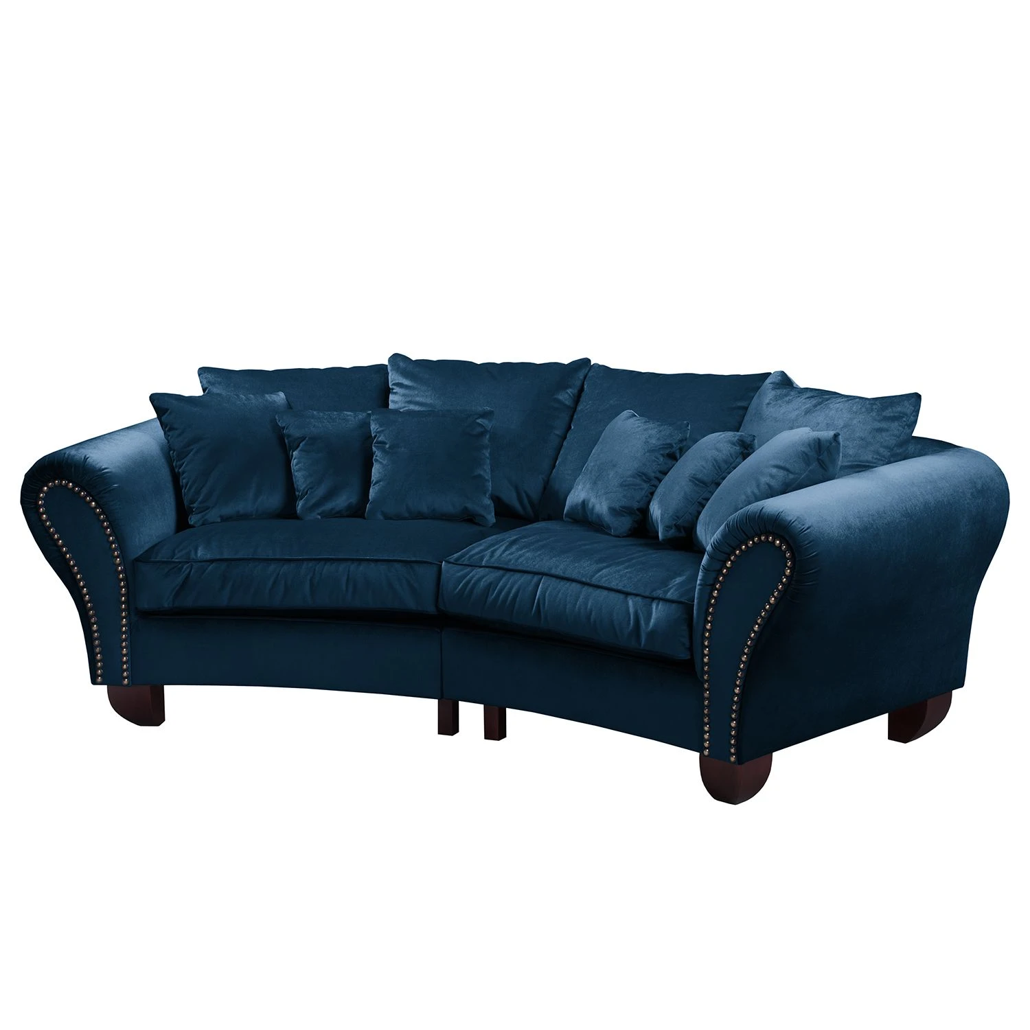Jack & Alice Bigsofa Sells - Samt - Marineblau 1 Jack & Alice Bigsofa Sells - Samt - Marineblau