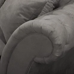 Maison Belfort Sofa Pacoa (2-Sitzer) - Antiklederlook - Dunkelgrau - Mit Hocker -Wohnzimmermöbel boutique en ligne 1000135718 181018 163129939 GALLERYIMAGES P000000001000135718