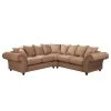 Maison Belfort Ecksofa Pacoa - Antiklederlook - Latte Macchiato
