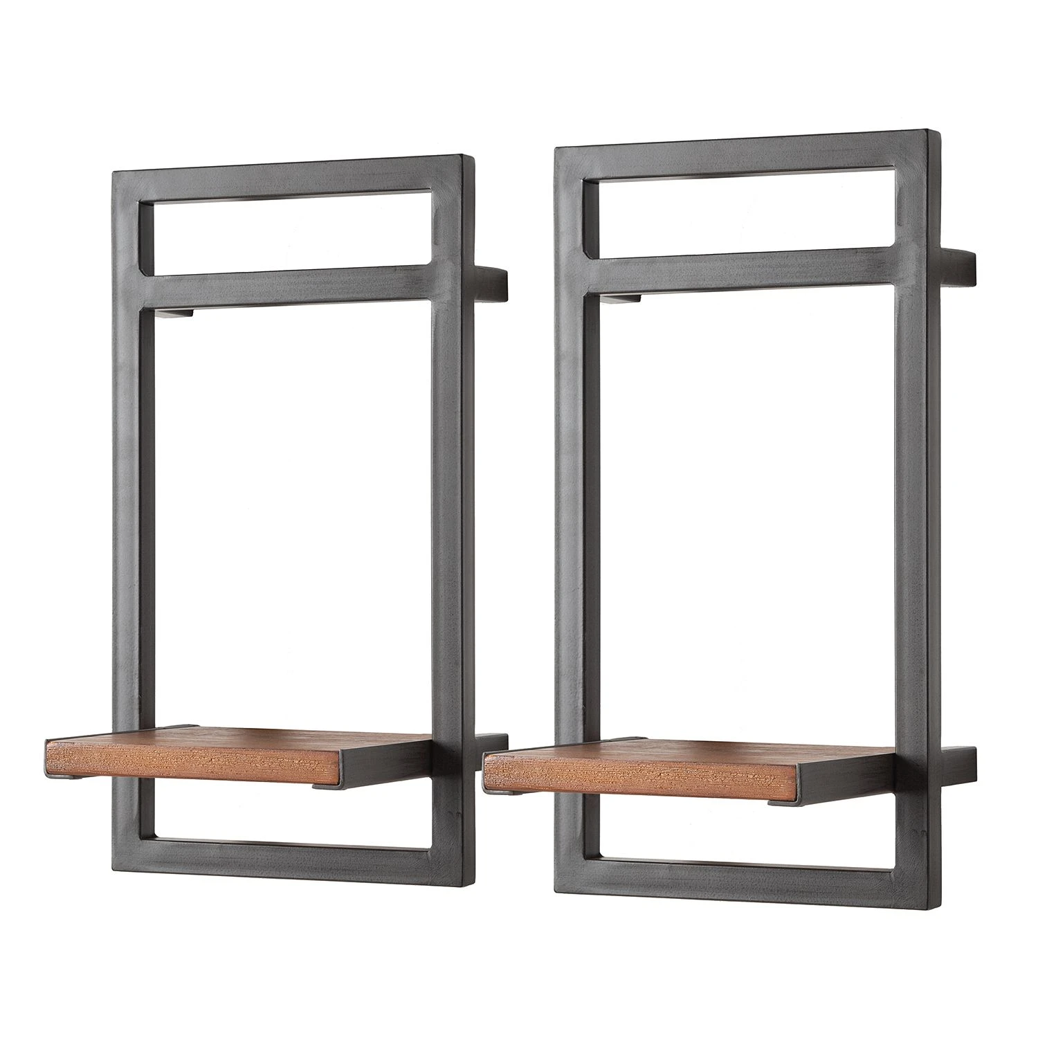 Ars manufacti Wandregal-Set Manchester (3-teilig) - Akazie massiv / Metall - Akazie / Anthrazit 5 Ars manufacti Wandregal-Set Manchester (3-teilig) - Akazie massiv / Metall - Akazie / Anthrazit – Bild 5