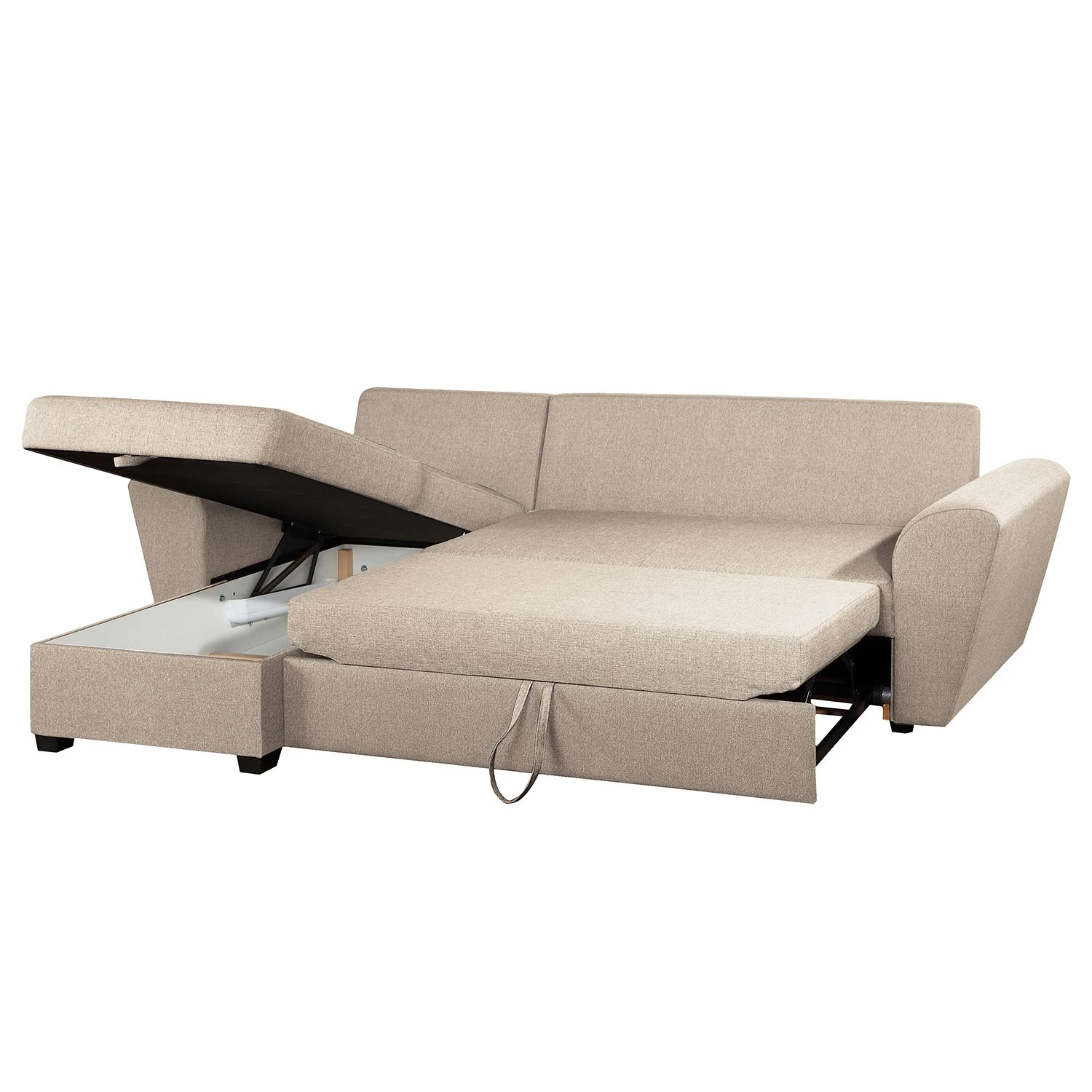 Loftscape Ecksofa Rufus - Webstoff - Kaschmir - Longchair davorstehend links 3 Loftscape Ecksofa Rufus - Webstoff - Kaschmir - Longchair davorstehend links – Bild 3