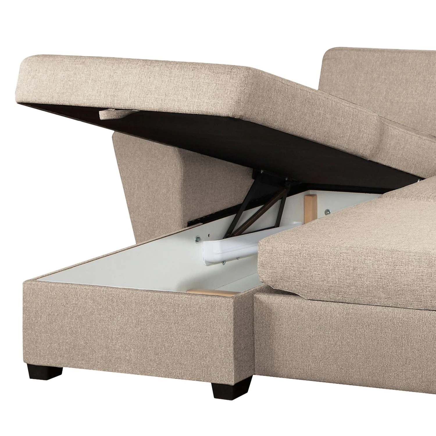 Loftscape Ecksofa Rufus - Webstoff - Kaschmir - Longchair davorstehend links 8 Loftscape Ecksofa Rufus - Webstoff - Kaschmir - Longchair davorstehend links – Bild 8