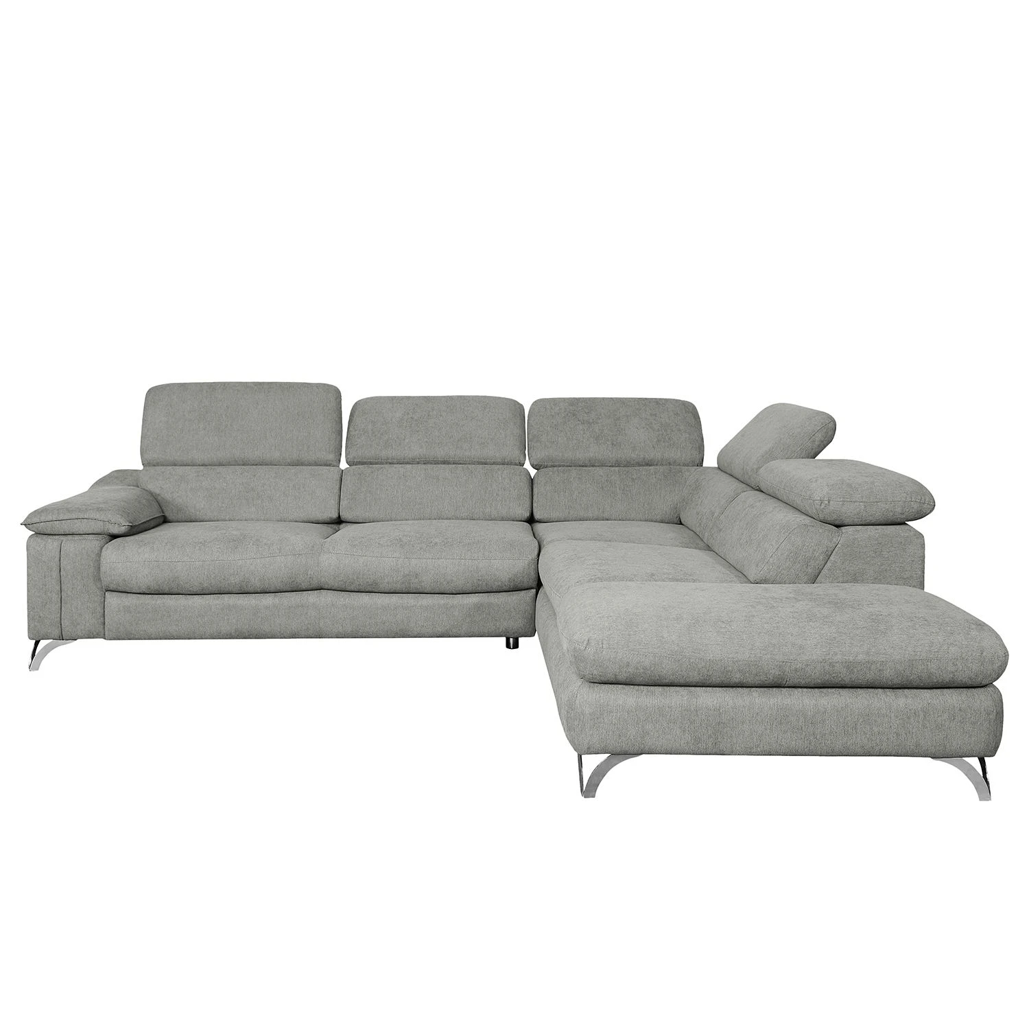 Loftscape Ecksofa Astoria - Webstoff - Grau - Ottomane davorstehend rechts 3 Loftscape Ecksofa Astoria - Webstoff - Grau - Ottomane davorstehend rechts – Bild 3