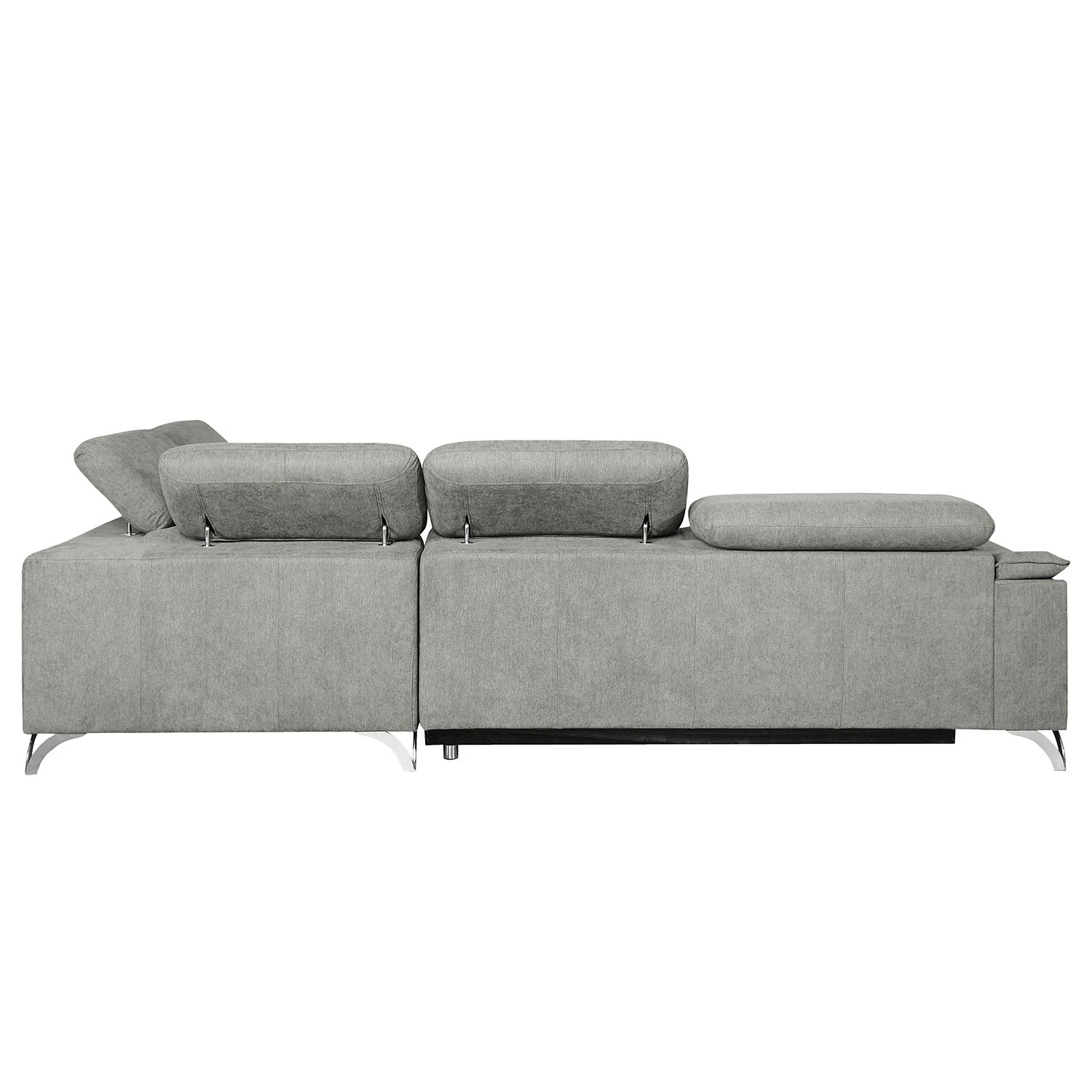 Loftscape Ecksofa Astoria - Webstoff - Grau - Ottomane davorstehend rechts 5 Loftscape Ecksofa Astoria - Webstoff - Grau - Ottomane davorstehend rechts – Bild 5