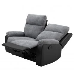 Modoform Relaxsofa Warmun (2-Sitzer) - Kunstleder / Microfaser - Schwarz / Grau -Wohnzimmermöbel boutique en ligne 1000139816 191205 15485900010 DETAILS P000000001000139816