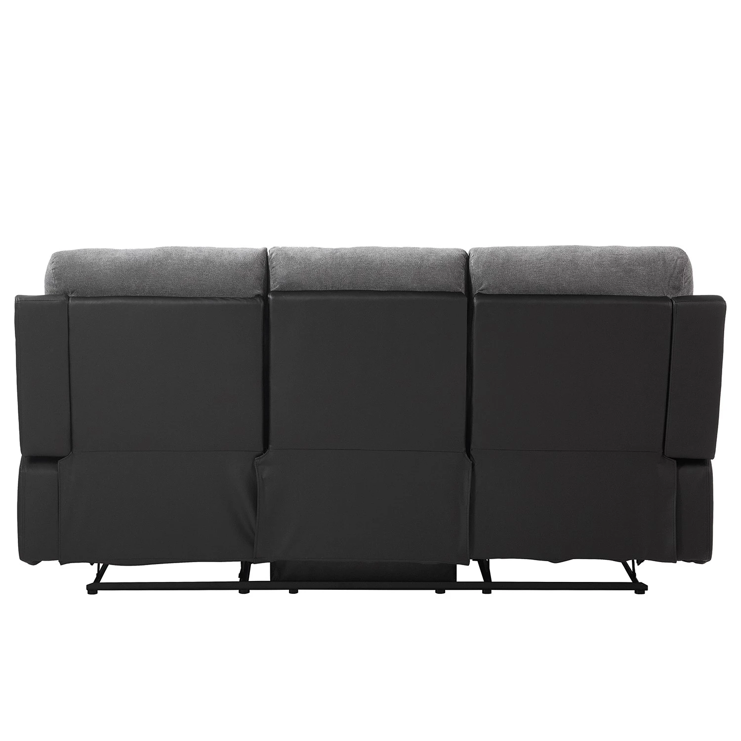 Loftscape Relaxsofa Warmun (3-Sitzer) - Kunstleder / Microfaser - Schwarz / Grau 8 Loftscape Relaxsofa Warmun (3-Sitzer) - Kunstleder / Microfaser - Schwarz / Grau – Bild 8