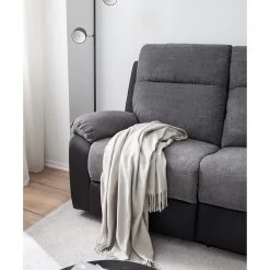 Loftscape Relaxsofa Warmun (3-Sitzer) - Kunstleder / Microfaser - Schwarz / Grau 31 Loftscape Relaxsofa Warmun (3-Sitzer) - Kunstleder / Microfaser - Schwarz / Grau -Wohnzimmermöbel boutique en ligne 1000139824 201111 10410200002 DETAILS P000000001000139824
