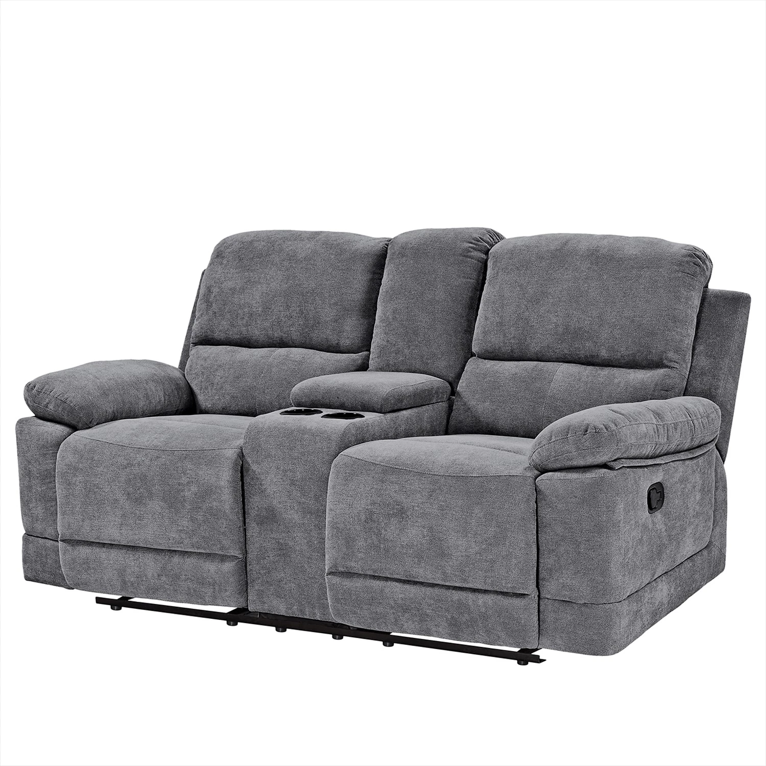 Loftscape Relaxsofa Lixia (2-Sitzer) - Microfaser - Grau 1 Loftscape Relaxsofa Lixia (2-Sitzer) - Microfaser - Grau