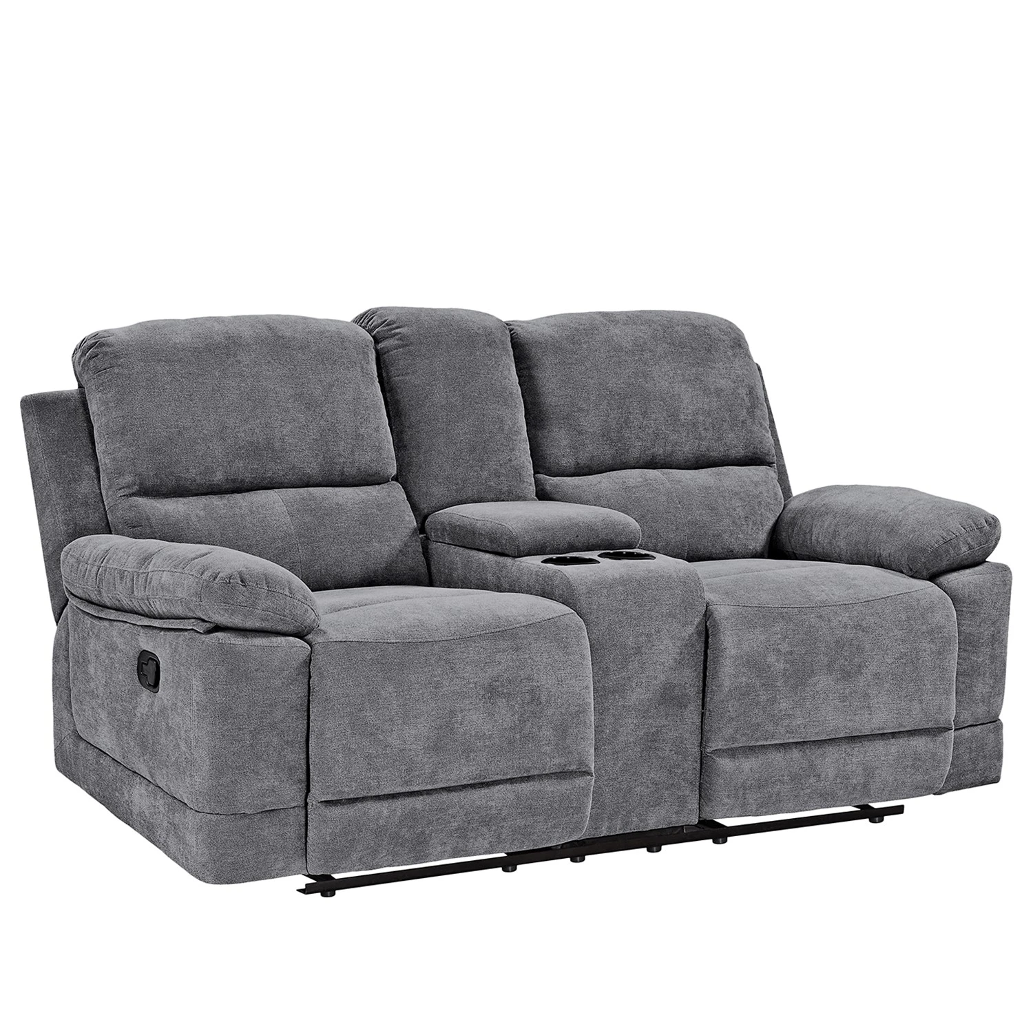 Loftscape Relaxsofa Lixia (2-Sitzer) - Microfaser - Grau 3 Loftscape Relaxsofa Lixia (2-Sitzer) - Microfaser - Grau – Bild 3