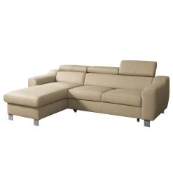Loftscape Ecksofa Burnside I - Echtleder / Kunstleder - Warmes Beige - Longchair davorstehend links - Mit Schlaffunktion 16 Loftscape Ecksofa Burnside I - Echtleder / Kunstleder - Warmes Beige - Longchair davorstehend links - Mit Schlaffunktion -Wohnzimmermöbel boutique en ligne 1000142126 181106 152847261 GALLERYIMAGES P000000001000142126