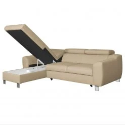 Loftscape Ecksofa Burnside I - Echtleder / Kunstleder - Warmes Beige - Longchair davorstehend links - Mit Schlaffunktion 19 Loftscape Ecksofa Burnside I - Echtleder / Kunstleder - Warmes Beige - Longchair davorstehend links - Mit Schlaffunktion -Wohnzimmermöbel boutique en ligne 1000142126 181106 152847264 GALLERYIMAGES P000000001000142126