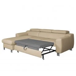 Loftscape Ecksofa Burnside I - Echtleder / Kunstleder - Warmes Beige - Longchair davorstehend links - Mit Schlaffunktion 20 Loftscape Ecksofa Burnside I - Echtleder / Kunstleder - Warmes Beige - Longchair davorstehend links - Mit Schlaffunktion -Wohnzimmermöbel boutique en ligne 1000142126 181106 152847265 GALLERYIMAGES P000000001000142126