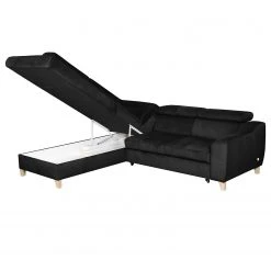 Loftscape Ecksofa Burnside III - Microfaser - Schwarz - Ottomane davorstehend links - Mit Schlaffunktion -Wohnzimmermöbel boutique en ligne 1000142165 181106 152934584 GALLERYIMAGES P000000001000142165