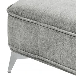 Velvet Studio Polsterhocker Moreville I - Microfaser - Lichtgrau -Wohnzimmermöbel boutique en ligne 1000142329 181213 18254700012 GALLERYIMAGES P000000001000142329