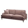 Jack & Alice Sofa Bethania I (3-Sitzer) - Samt - Mauve