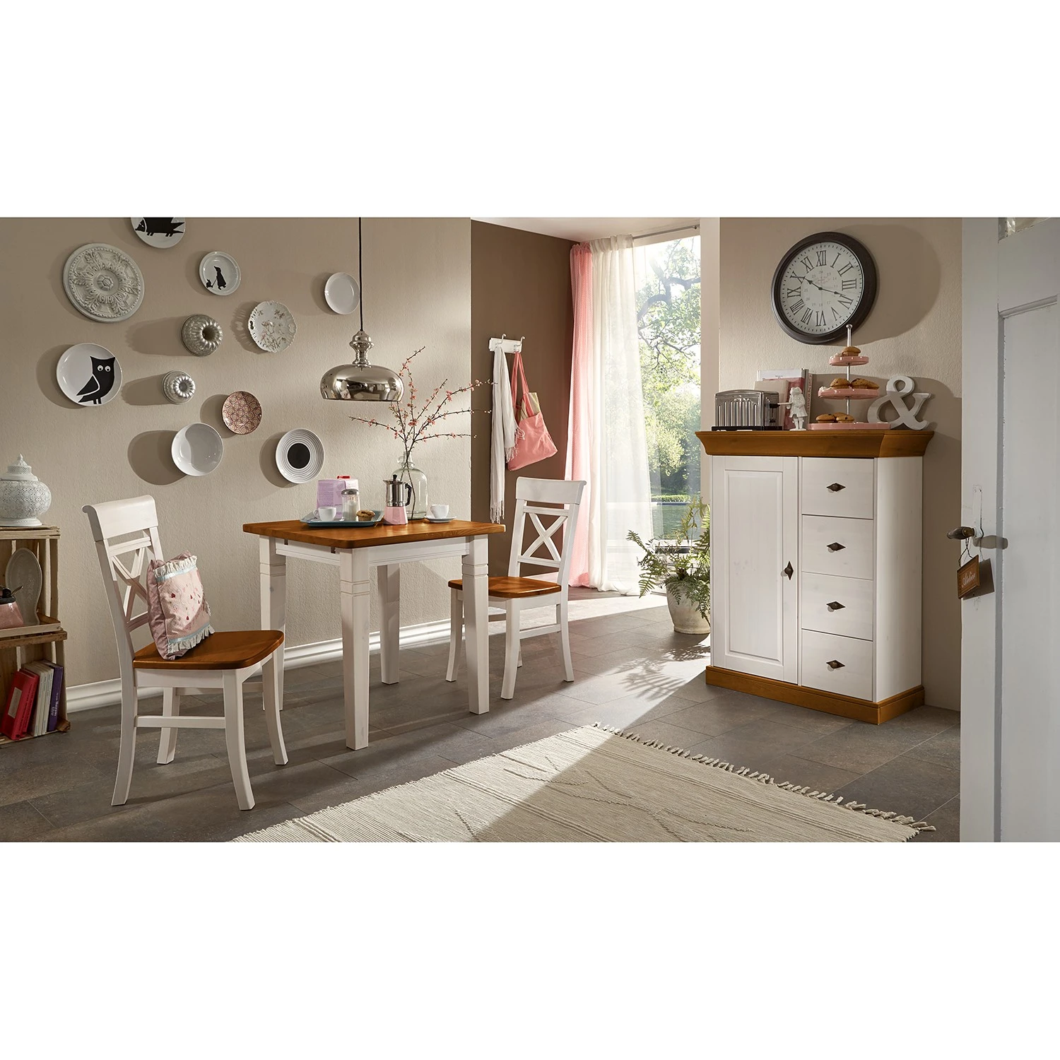 Maison Belfort Kommode Bergen - Kiefer massiv - Kiefer Weiß / Kiefer Bernstein 3 Maison Belfort Kommode Bergen - Kiefer massiv - Kiefer Weiß / Kiefer Bernstein – Bild 3