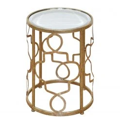 Jack & Alice Beistelltisch Burra - Antik goldfarben